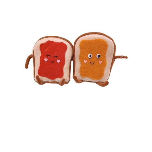 Target Felt Duo Figurine Wondershop Hyde Eek Spritz 2022 23 Peanut Butter Jelly - Picture 1 of 9